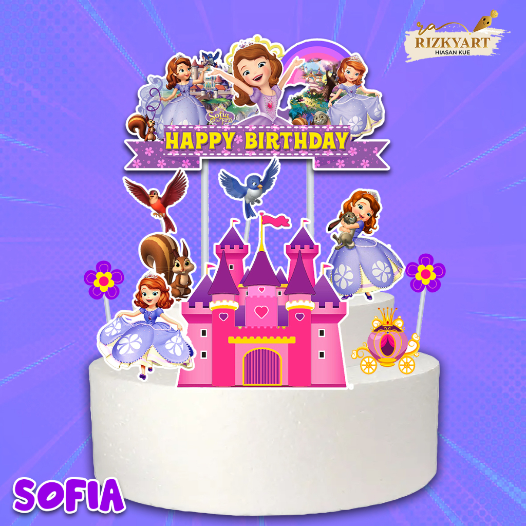 Jual topper cake/Topper kue SOFIA/Hiasan kue SOFIA XTRA | Shopee Indonesia