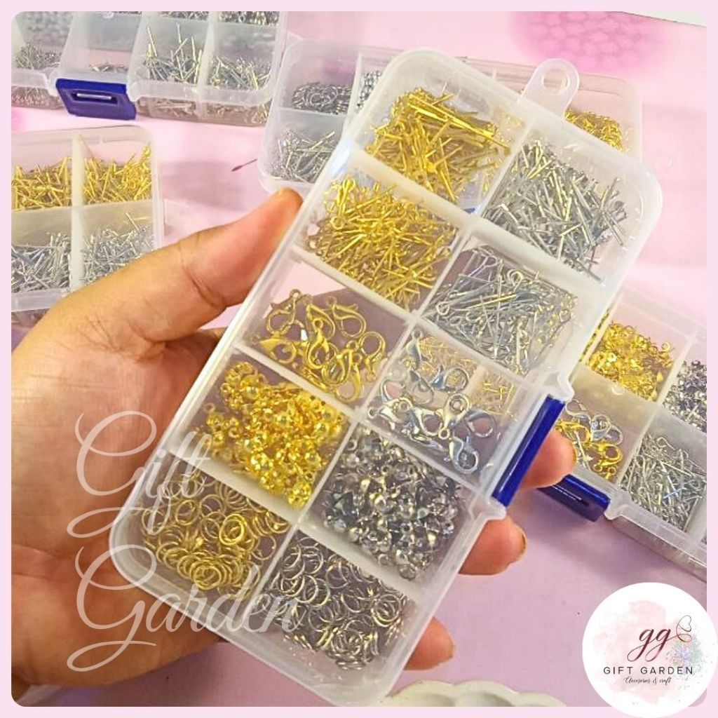 Jual DIY set Bahan Dasar Meronce Paku T eyepin ring kodokan kokot ...