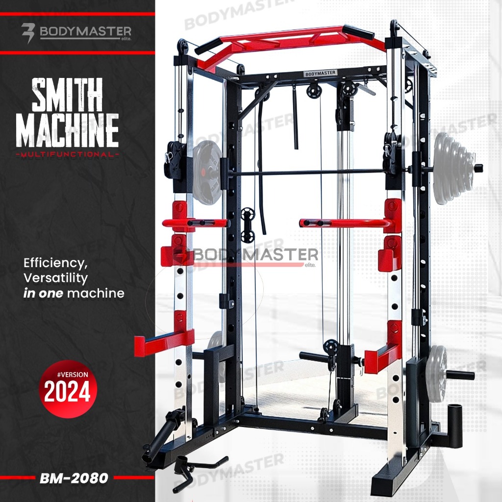 Jual BODYMASTER Smith Machine BM 2080 Squat Power Rack Bench Press Cable Shopee Indonesia