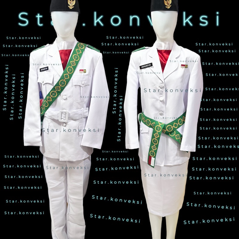 Jual BAJU SERAGAM PDU PASKIBRA PASKIBRAKA LAKI LAKI PEREMPUAN PRIA