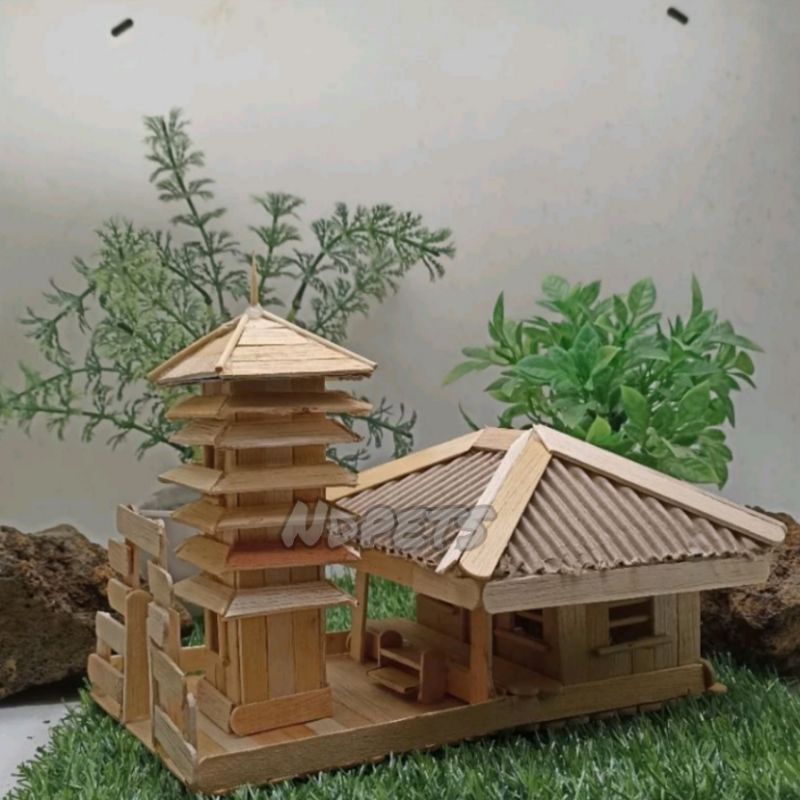 Jual Rumah adat Bali stik es krim Shopee Indonesia