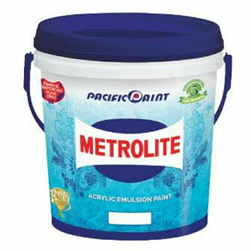 Jual pacific paint metrolite cat tembok emulsion pail | Shopee Indonesia