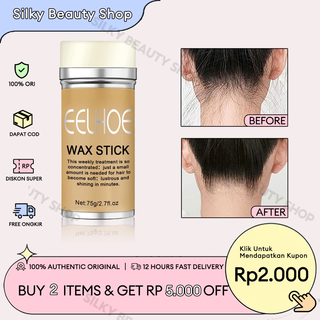 Jual Eelhoe【Beli 2 Gratis 1/COD】Hair Wax Stick 75g Wax Stick Styling ...