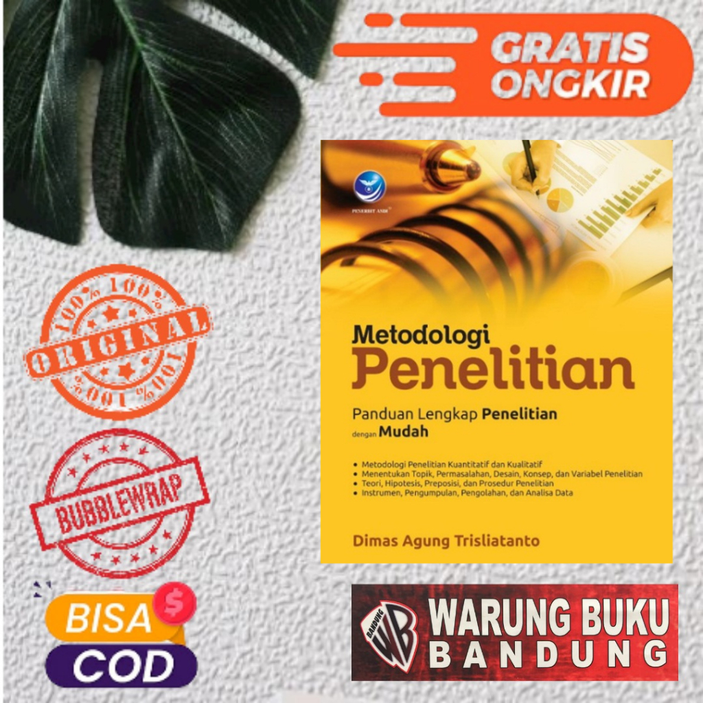 Jual Buku Metodologi Penelitian Panduan Lengkap Penelitian Dengan Mudah ...