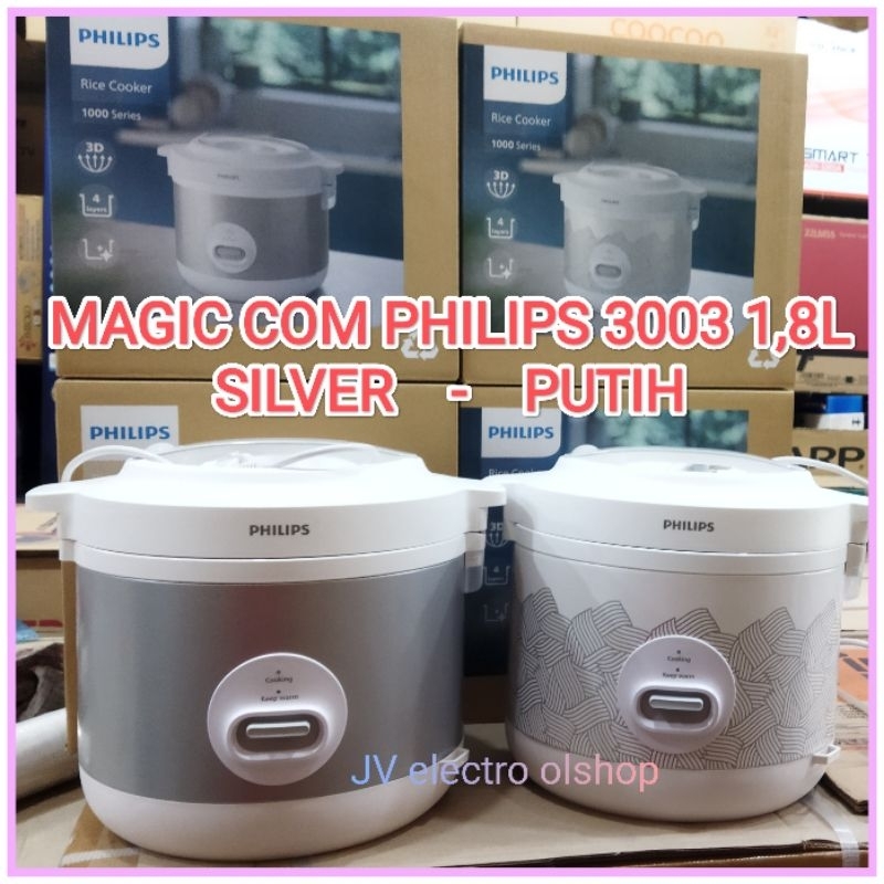 Jual PHILIPS Rice Cooker HD3003 1,8Liter 3in1 / Magic Com PHILIPS ...