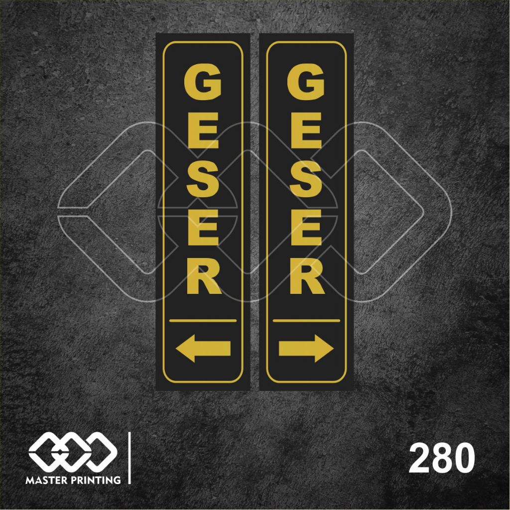 Jual 280 - Stiker Pintu Geser Kiri Kanan (Sepasang), Sticker Vinyl ...