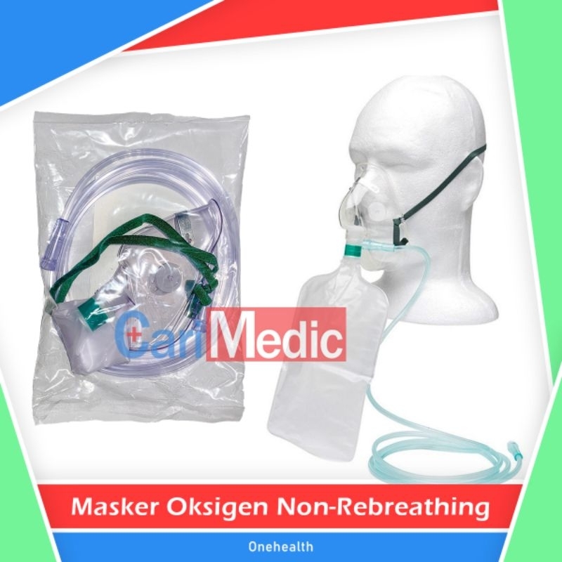 Jual OneHealth Masker Oksigen Non Rebreathing NRM Oxygen Mask | Shopee ...