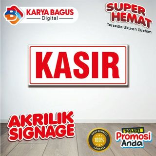 Jual Akrilik Signage Rambu Ukuran 30cm x 10cm Custom Ukuran | Shopee ...