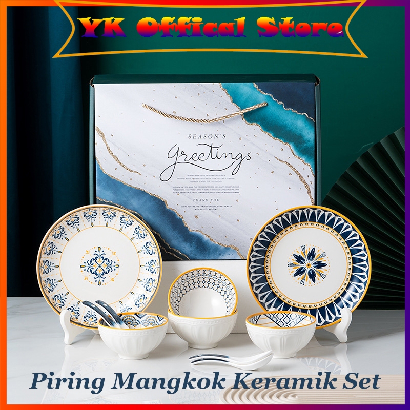 Jual Piring Mangkok Keramik Set Hampers Piring Mangkok Keramik Set