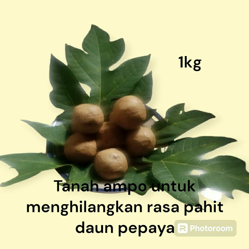 tanah ampo buat menghilangkan rasa pahit daun pepaya