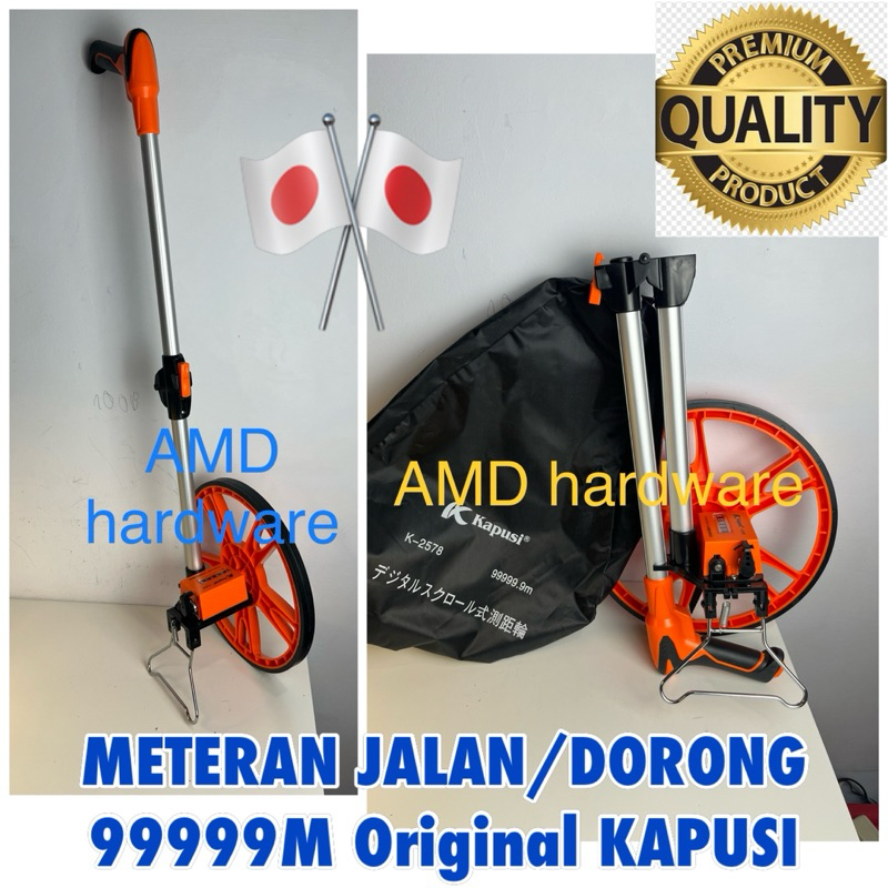 Jual Meteran Jalan Dorong Walking Measure KAPUSI Japan ORIGINAL 99999 ...