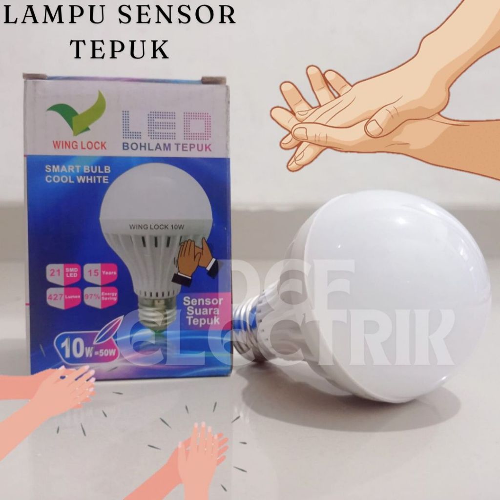Jual Lampu tepuk 7 dan10 watt/ lampu sensor suara 7 dan 10 watt ...