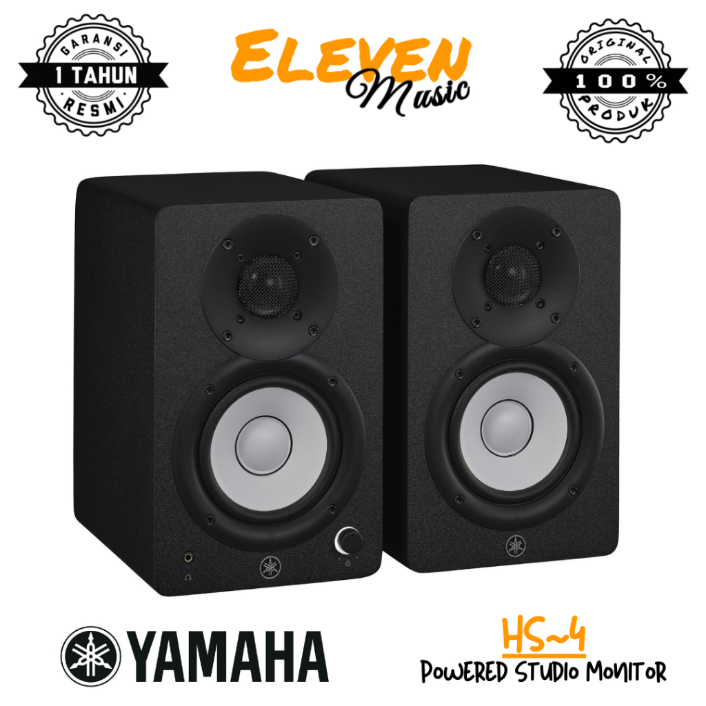 Jual Yamaha HS4 Powered Studio Monitor 4.5 Inch Original HS-4 | Shopee ...
