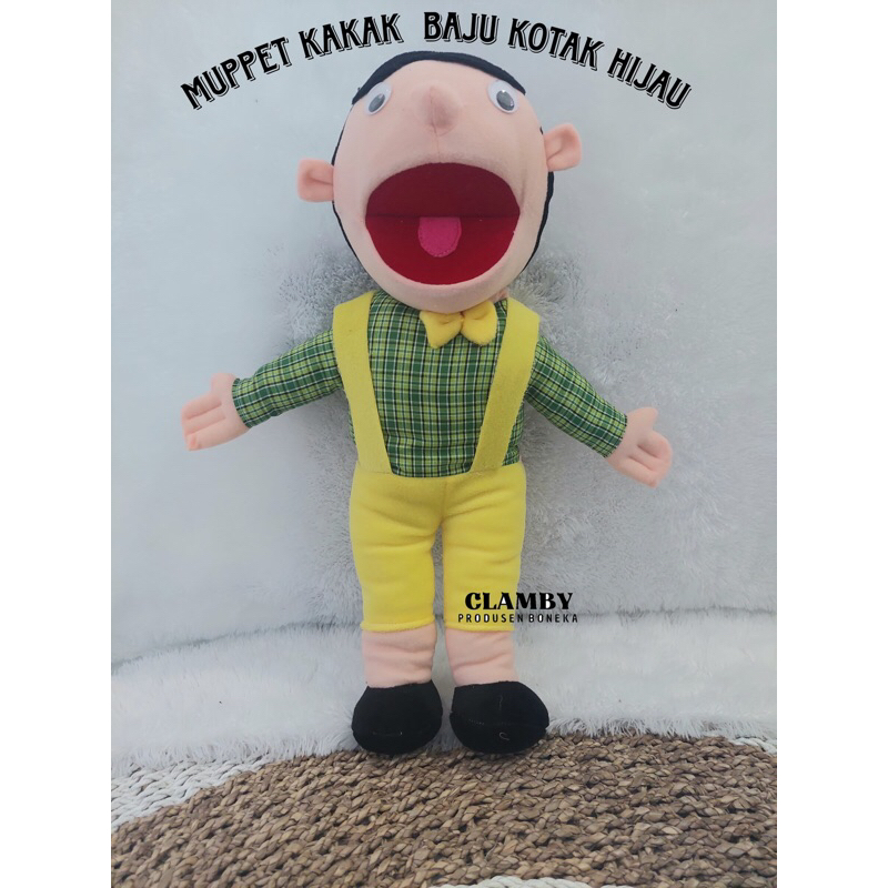 Jual Boneka Muppet Karakter Cowok Cakep | Boneka Mainan Anak Lucu Mulut ...