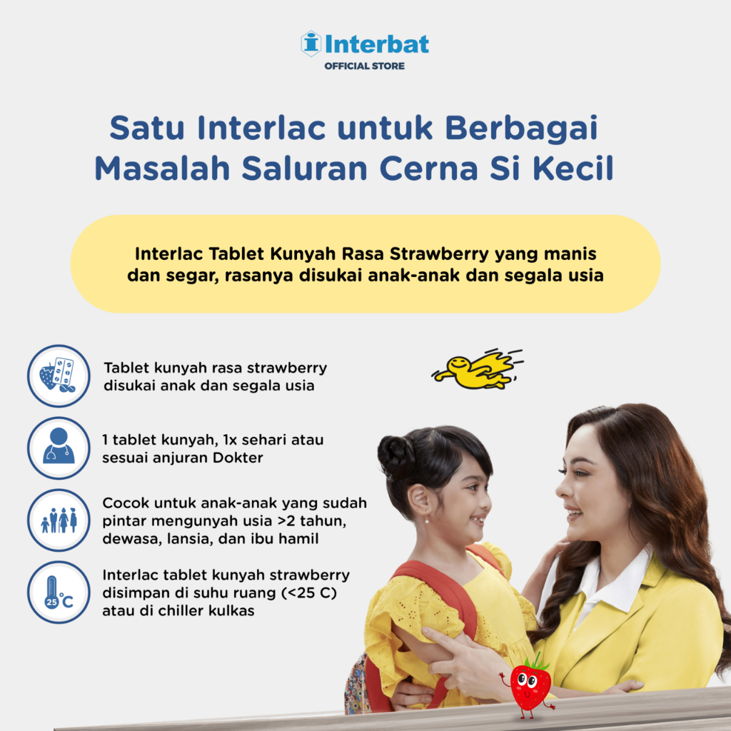 Jual Interlac Probiotik Tablet Kunyah Strawberry Triple Bundle ...