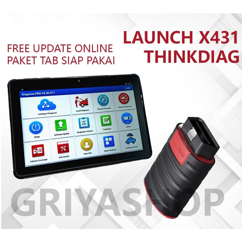 Jual SCANNER MOBIL READY STOCK, ONLINE UPDATE - Launch Thinkdiag ...