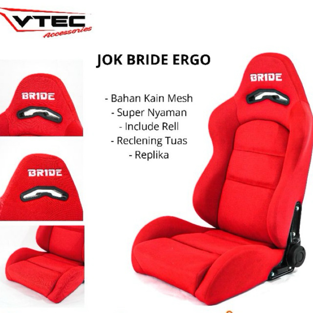 Jual JOK RACING BRIDE ERGO MERAH HITAM | Shopee Indonesia