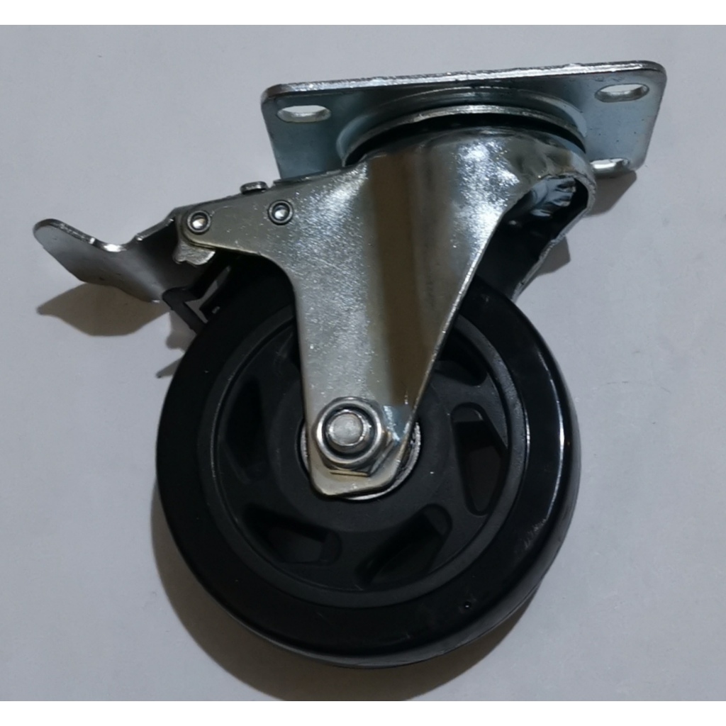 Jual STX - HARDCASE SPAREPARTS : Roda 4 Inch Hitam plus kunci atau rem ...