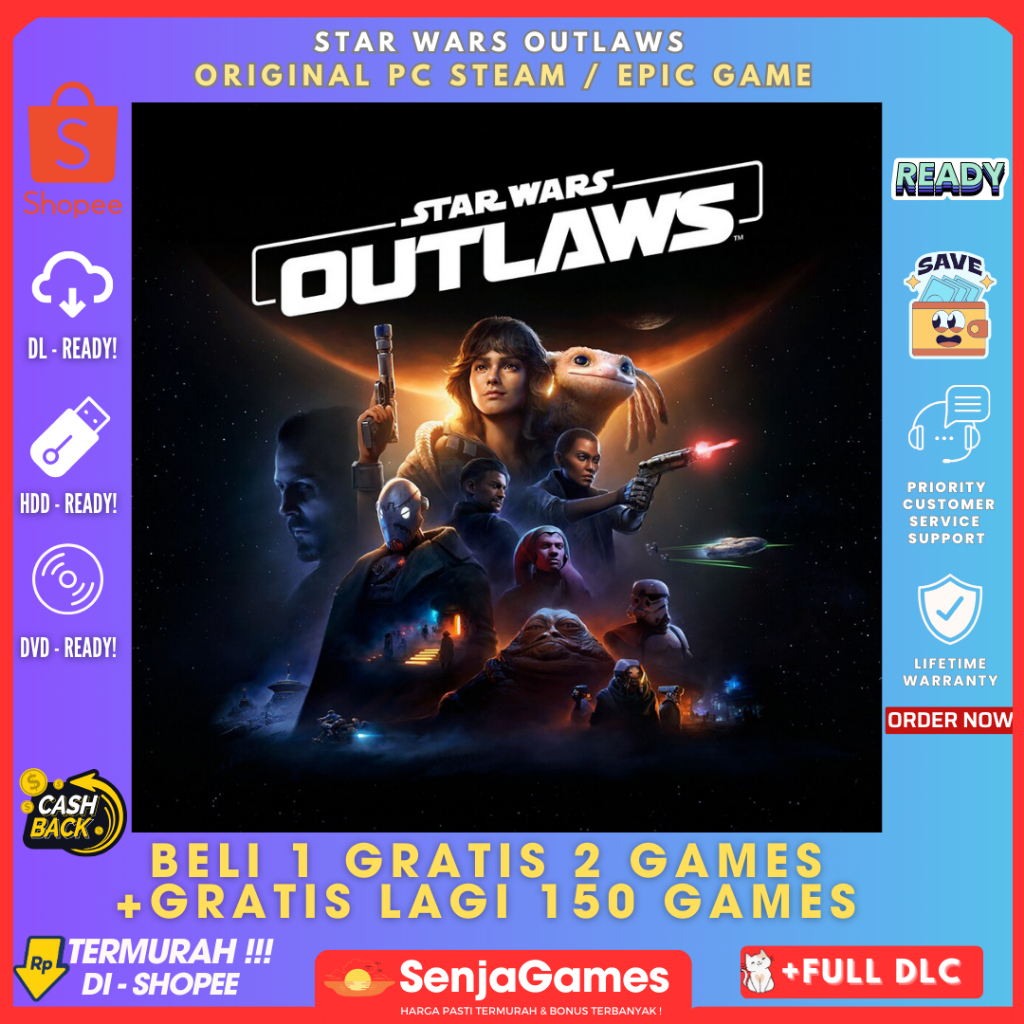 Jual STAR WARS OUTLAWS ORIGINAL PC UBISOFT GAMES | Shopee Indonesia