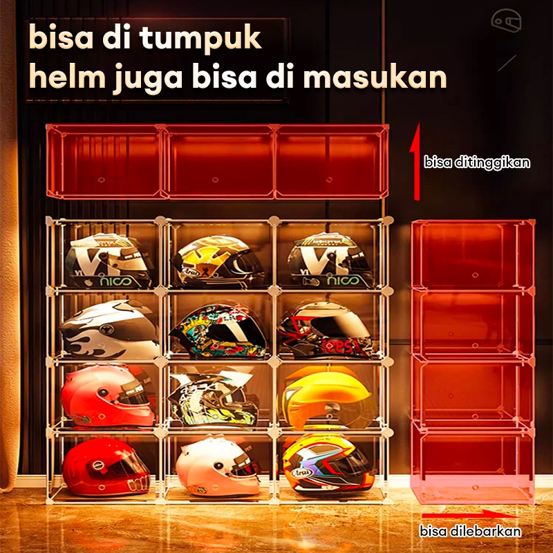 Jual Jaminan Kualitas HOHome RAK HELM /LEMARI HELM PAJANGAN rak/Tempat ...