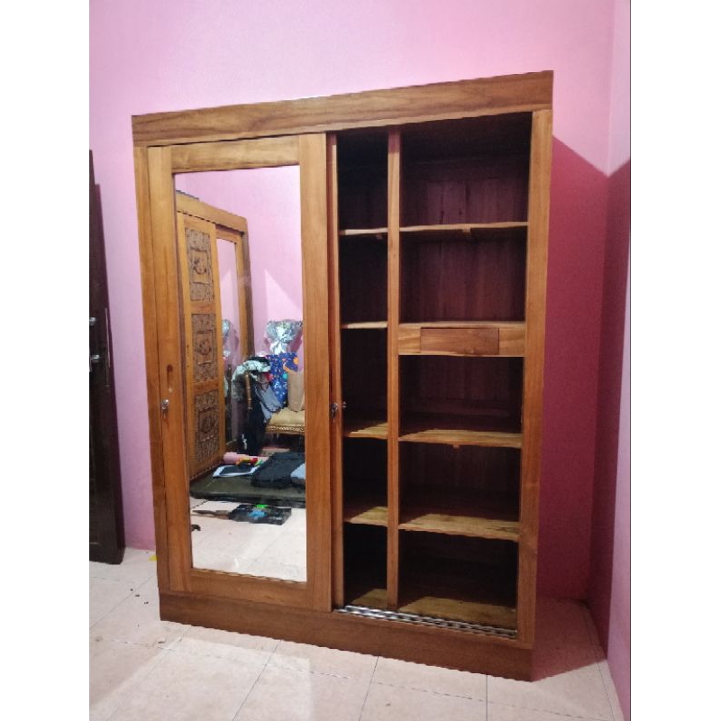 Jual Lemari Pakaian Pintu Geser Lemari Pakaian Pintu Sliding Lemari