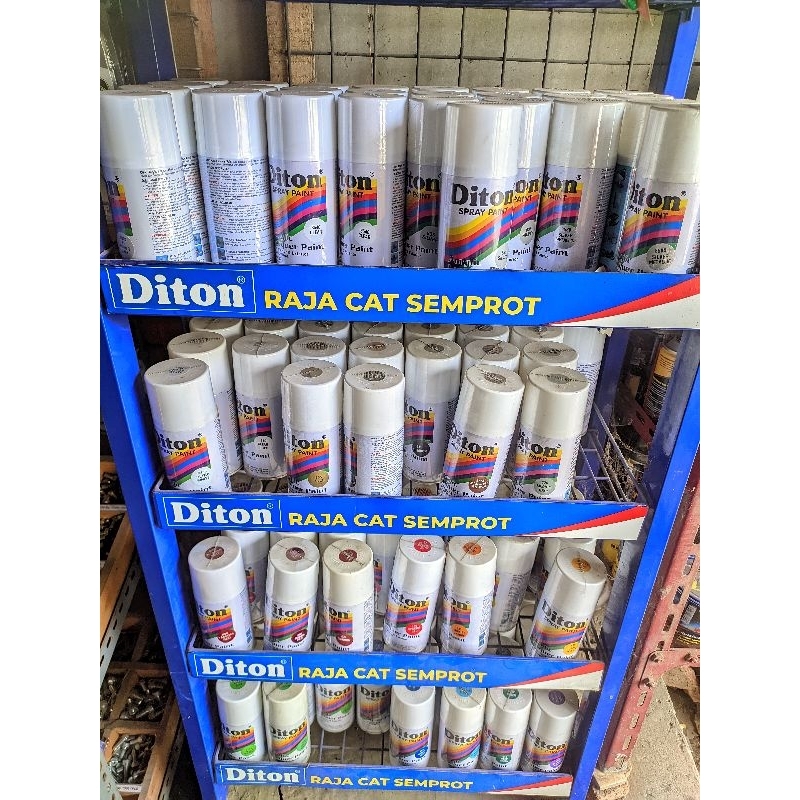 Jual PILOK PILOX CAT SEMPROT DITON SPRAY PAINT 150cc Black Black Doff