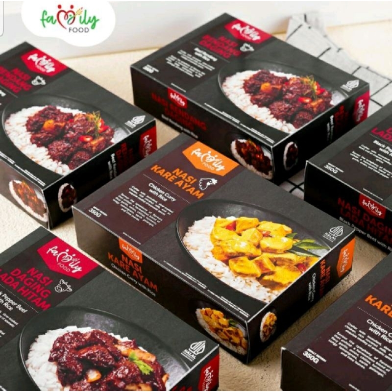 Jual RTE Nasi Rendang Daging, Nasi Kare Ayam, Nasi Daging Lada Hitam ...