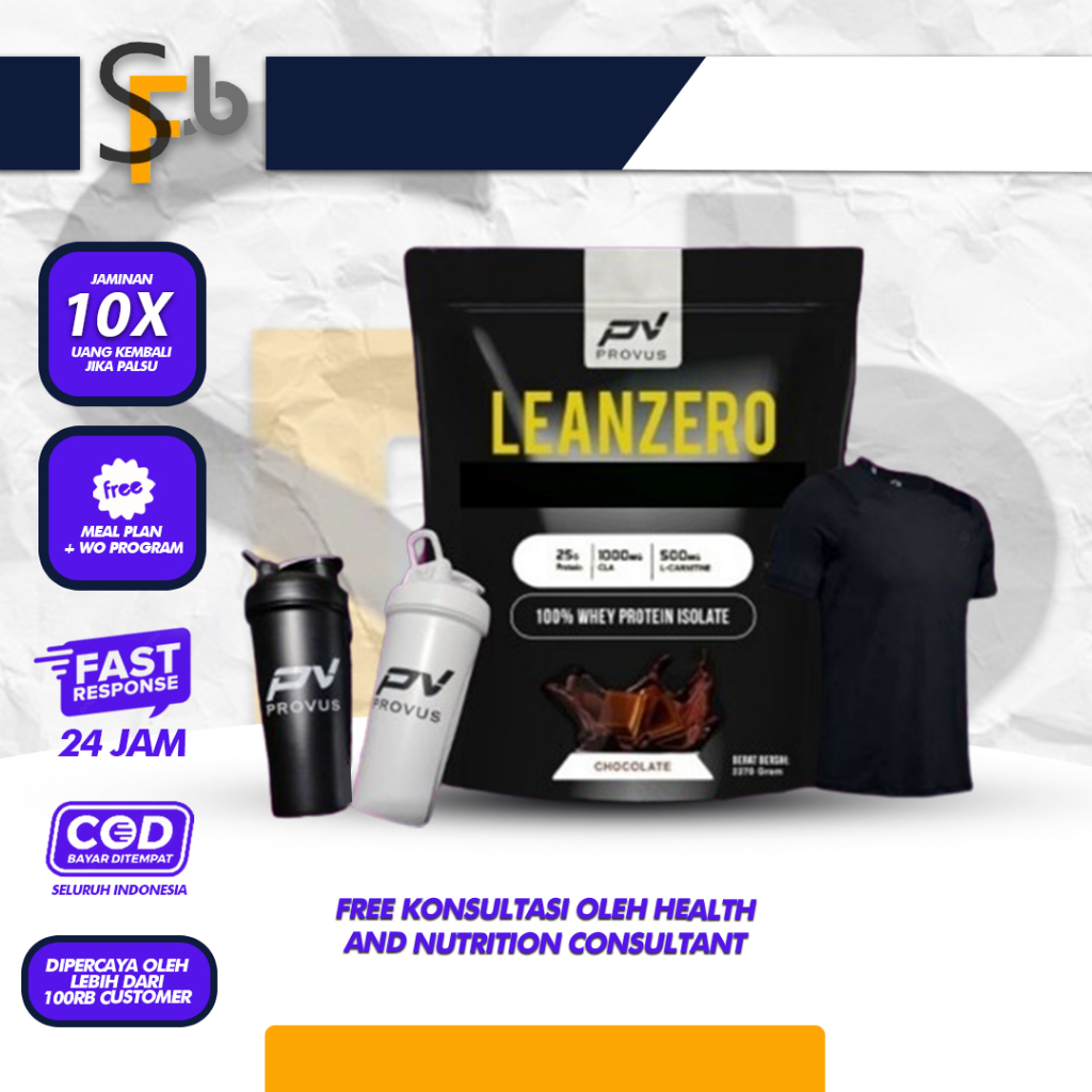 Jual PROVUS Lean Zero 5LBS 2250Gram Whey Protein | Shopee Indonesia