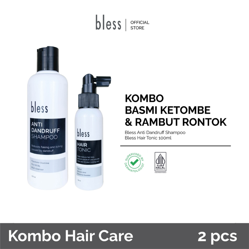 Jual [BUNDLE] Bless - Kombo Basmi Ketombe & Rambut Rontok | Shopee ...