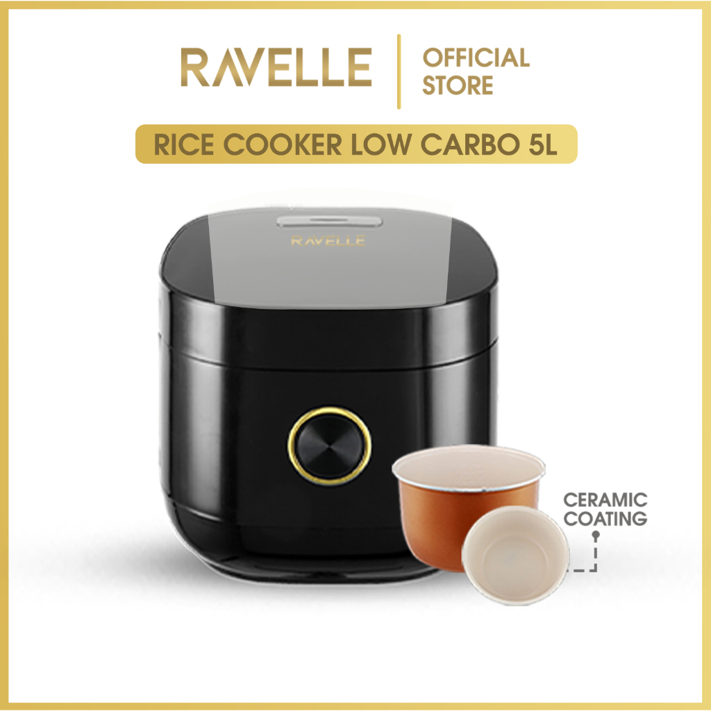 Jual RICE COOKER RAVELLE LOW CARBO RCR5LS Smart Digital Rice Cooker Low Carbo Low Sugar 5L
