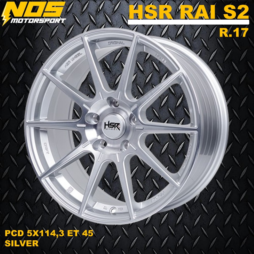 Jual Velg racing mobil xpander,outlander,hsr rai s2 ring 17 pcd x114,3 ...