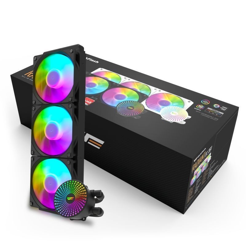 Jual DarkFlash DC360 / DC 360 ARGB 360mm AIO Liquid Cooler - Black ...