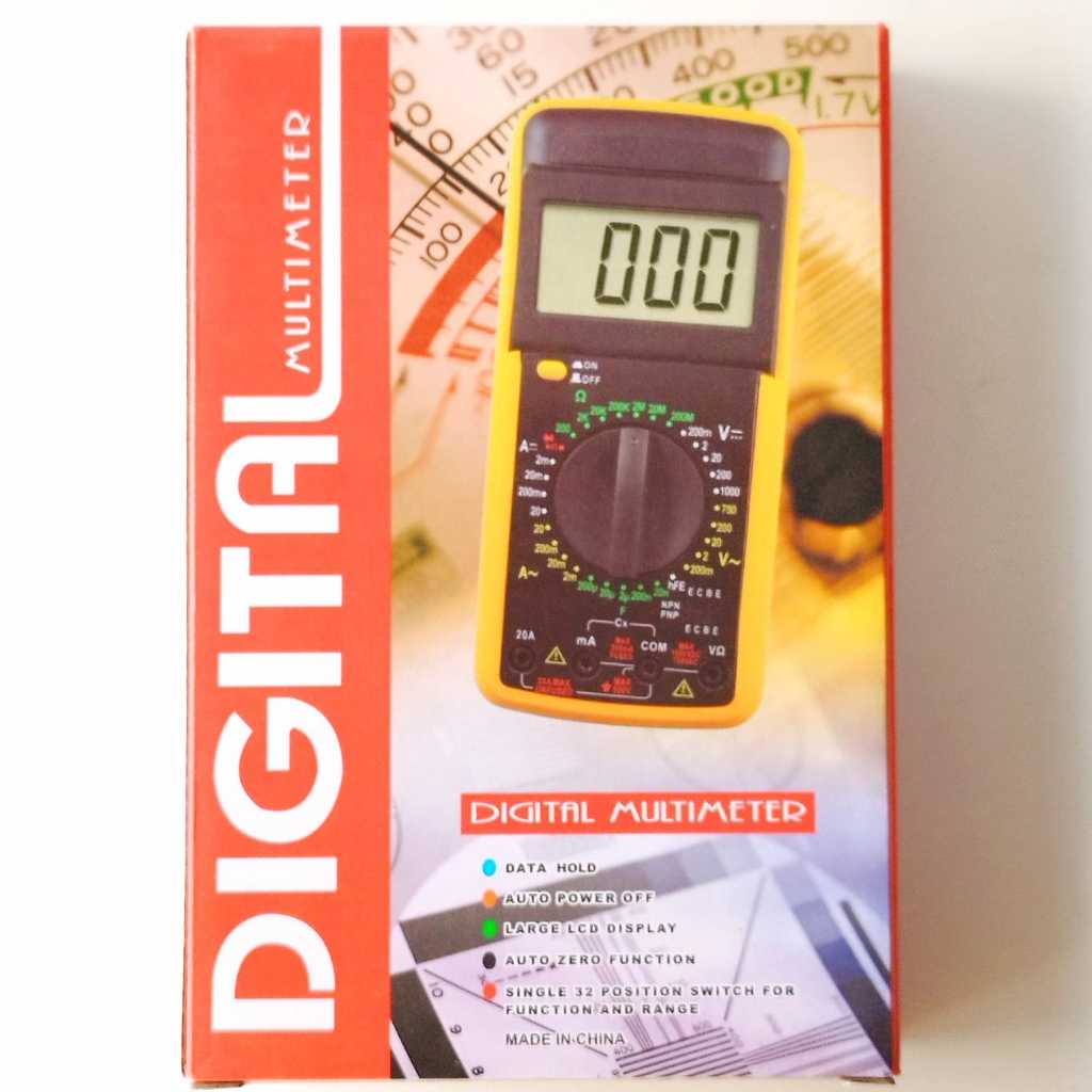 Jual Multimeter Digital Besar 9205 Tester DT-9205 | Shopee Indonesia