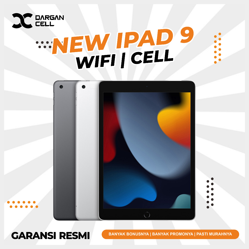 Jual IPAD 9 64GB/256GB | WIFI/CELL NEW GARANSI RESMI | Shopee Indonesia
