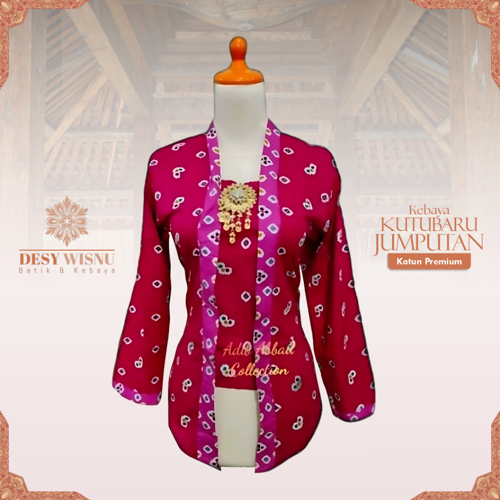 Jual Kebaya Kutu Baru Jumputan Baju Adat Jawa Tradisional Bahan Katun ...