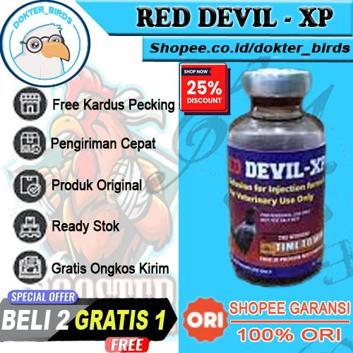 Jual RED DEVIL 20 ML - Doping suntik ayam aduan laga | Shopee Indonesia