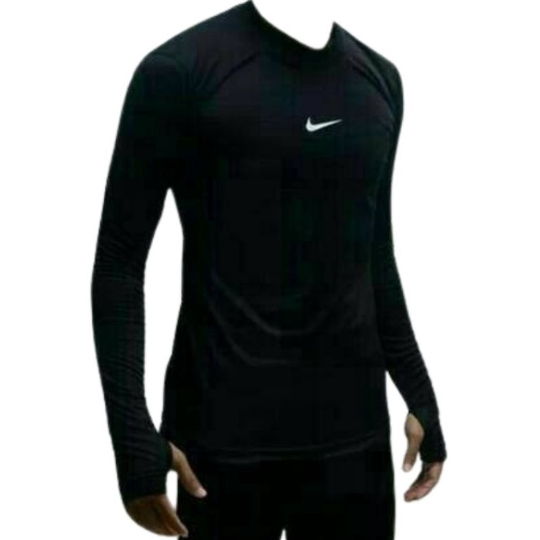 Jual Langsung Beliii Baju manset baselayer jumbo hitam tangan panjang ...