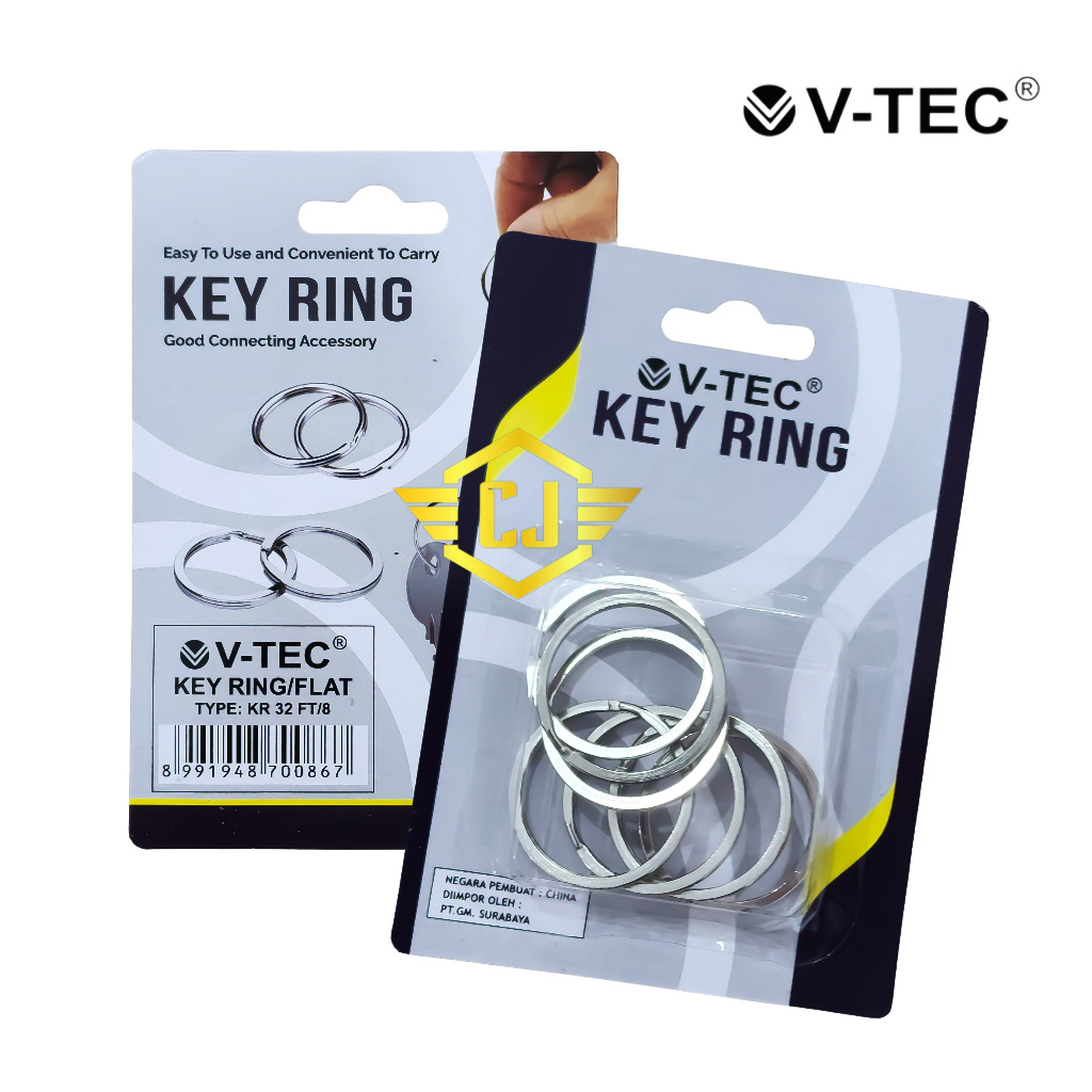 Jual Key Ring V-TEC KR-32 FT/8 Flat ( Keychain Ring Gantungan Kunci ...