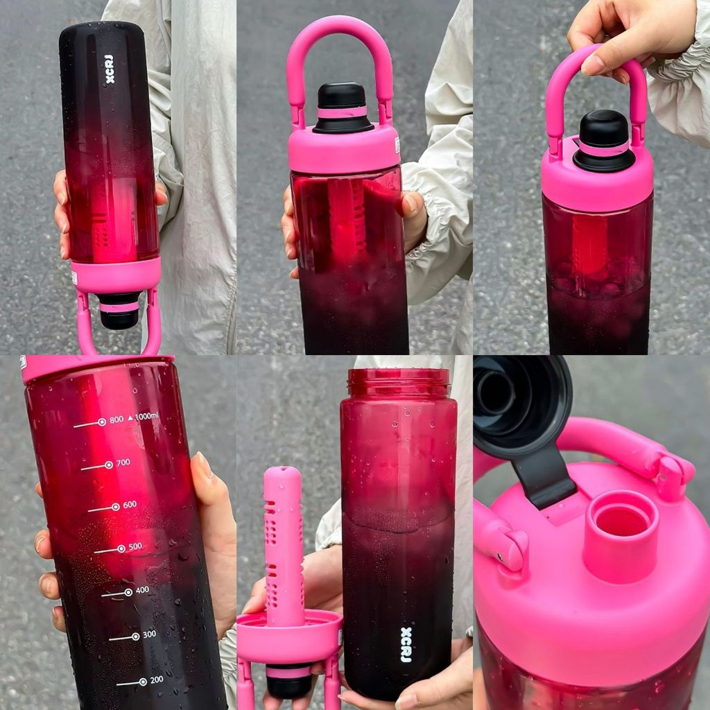 Jual SUNWAYSTORE - Botol Minum Gradasi Infused Handle 1000ml / Botol ...