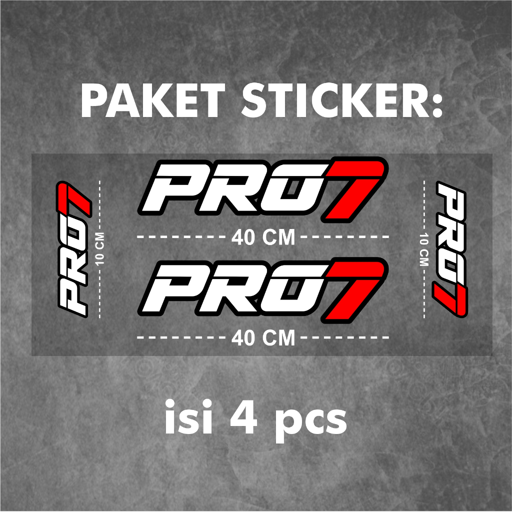 Jual Stiker Pro7 - Stiker PRO 7 Kaca Dan Body Mobil Ukuran Besar ...