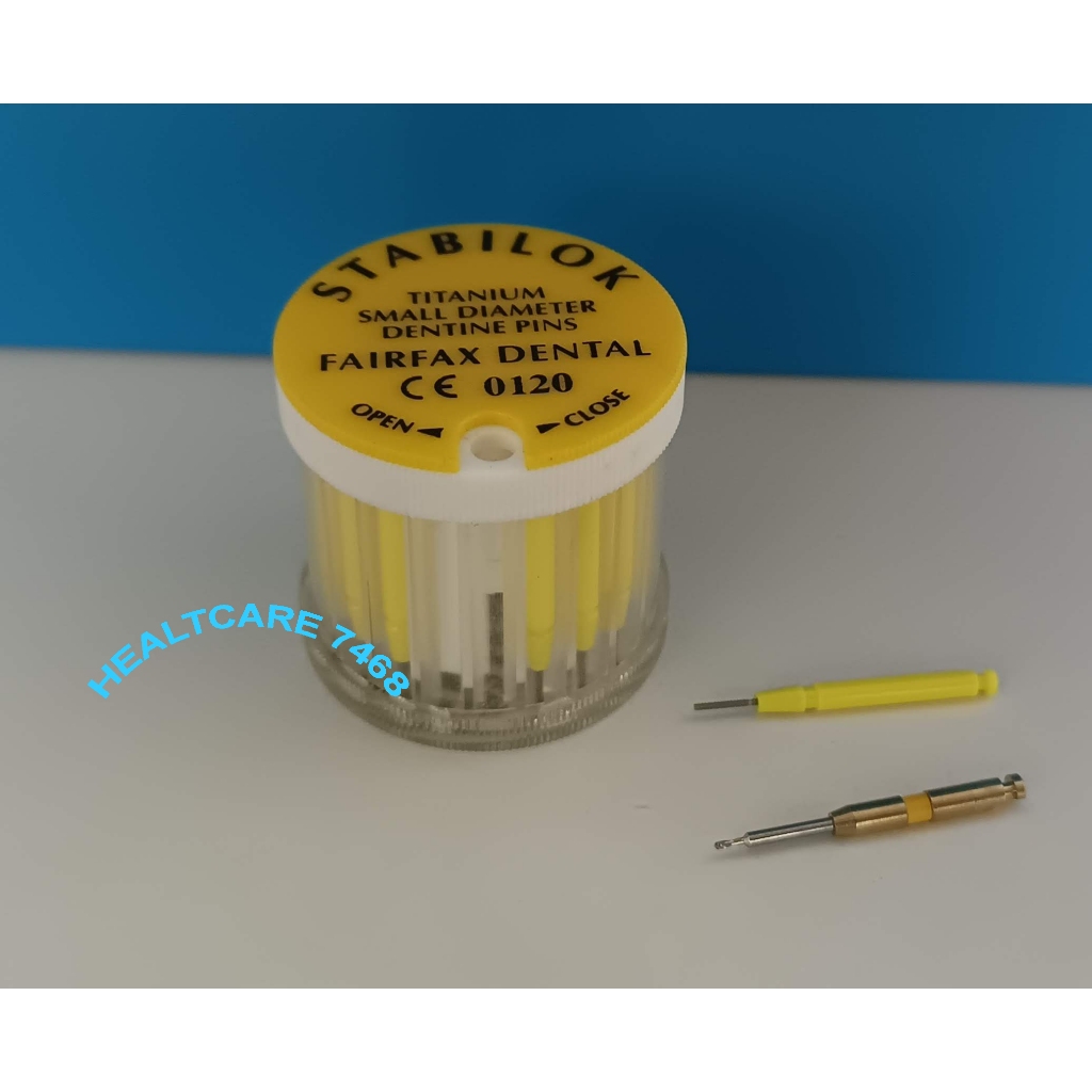 Jual Stabilok Titanium Pin Dentin Yellow/Small Diameter Standard Pack ...