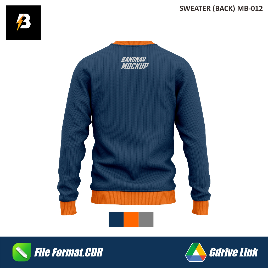 Jual MOCKUP DESIGN SWEATER (BACK) - CORELDRAW FILE CDR (PRODUK DIGITAL ...