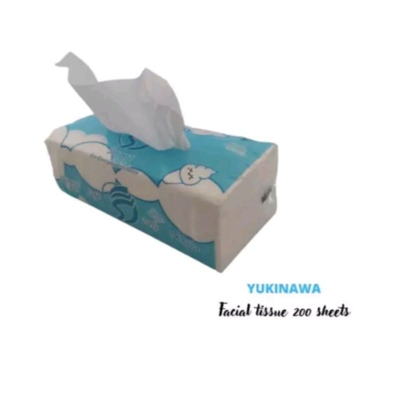 Jual tissue yukinawa 200 lembar lembut facial tissue 200 sheet softness ...