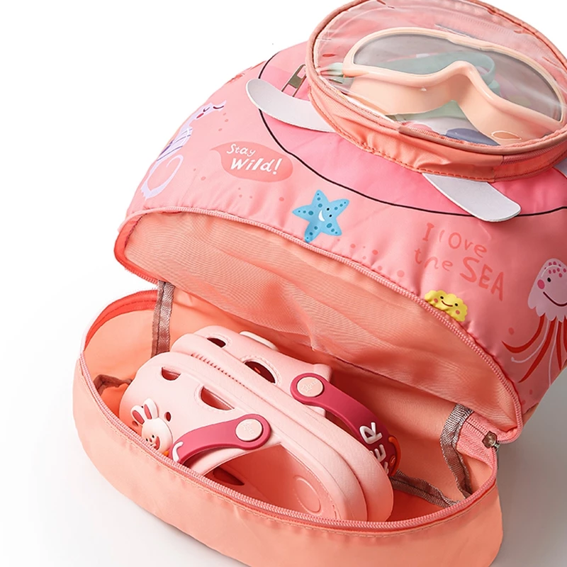 Tas renang anak multifungsi pemisahan basah dan kering anti air waterproof ukuran