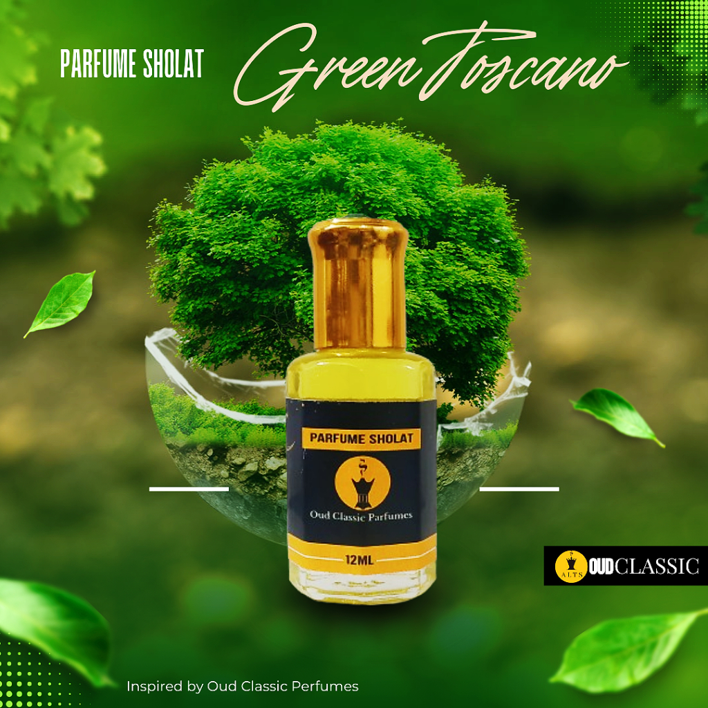 Jual Parfum Sholat GREEN TOSCANO Beli Dapat 12ml Premium ASLI