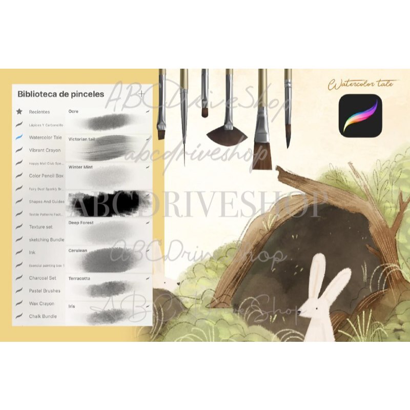 Jual Procreate Brush - Watercolor Tale Brushes | Shopee Indonesia