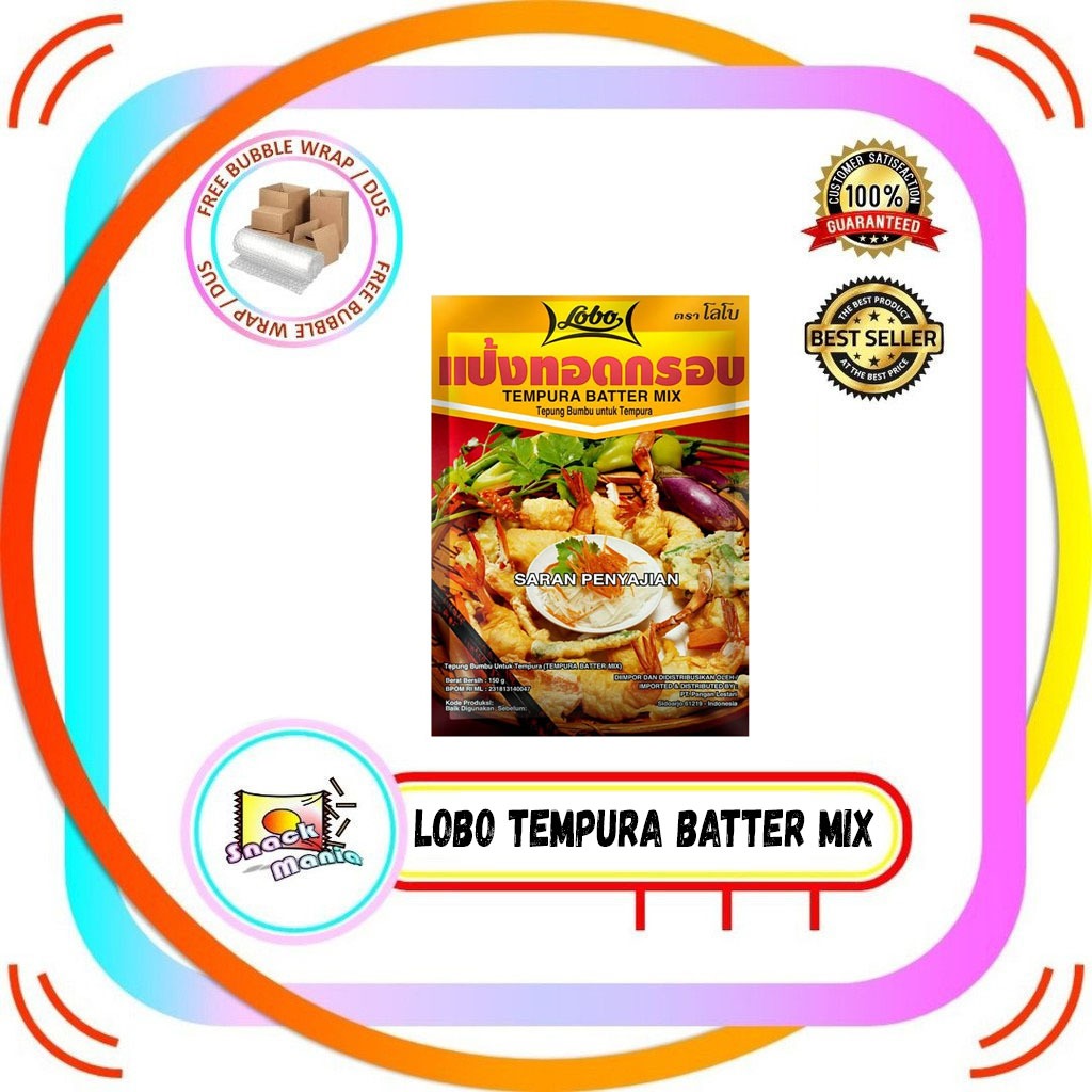 Jual Tepung Lobo Tempura Batter Mix 150gr Tepung Bumbu Aneka Gorengan