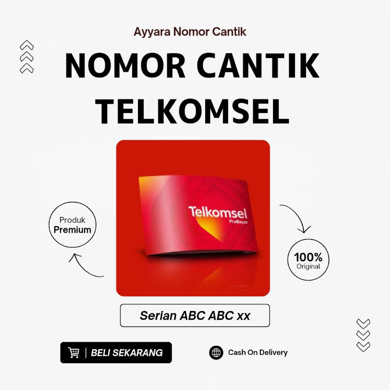 Jual NOMOR CANTIK TELKOMSEL SERI ABC ABC | Shopee Indonesia