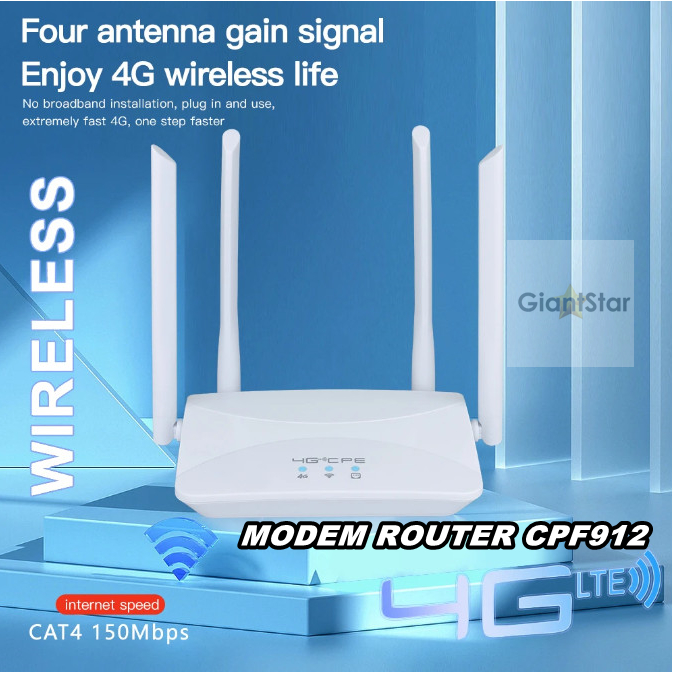 Jual MODEM Wifi Wireless Router 4G LTE CPF912 300mbps All Operator ...