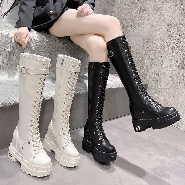 Jual IVEE Boots Korea Premium Fashion overknee leather elastic #IV16655 ...